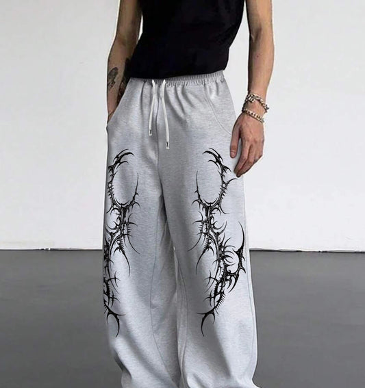 Summer 2026 Gothic Retro Hip-Hop 3D Printed Loose Casual Sports Pants for Street Wear